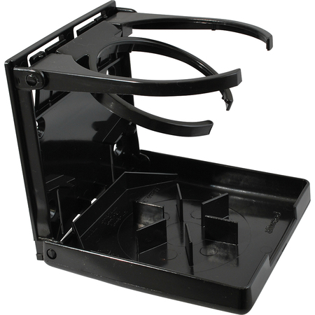 ATTWOOD MARINE Fold-Up Drink Holder - Dual Ring - Black 2445-7